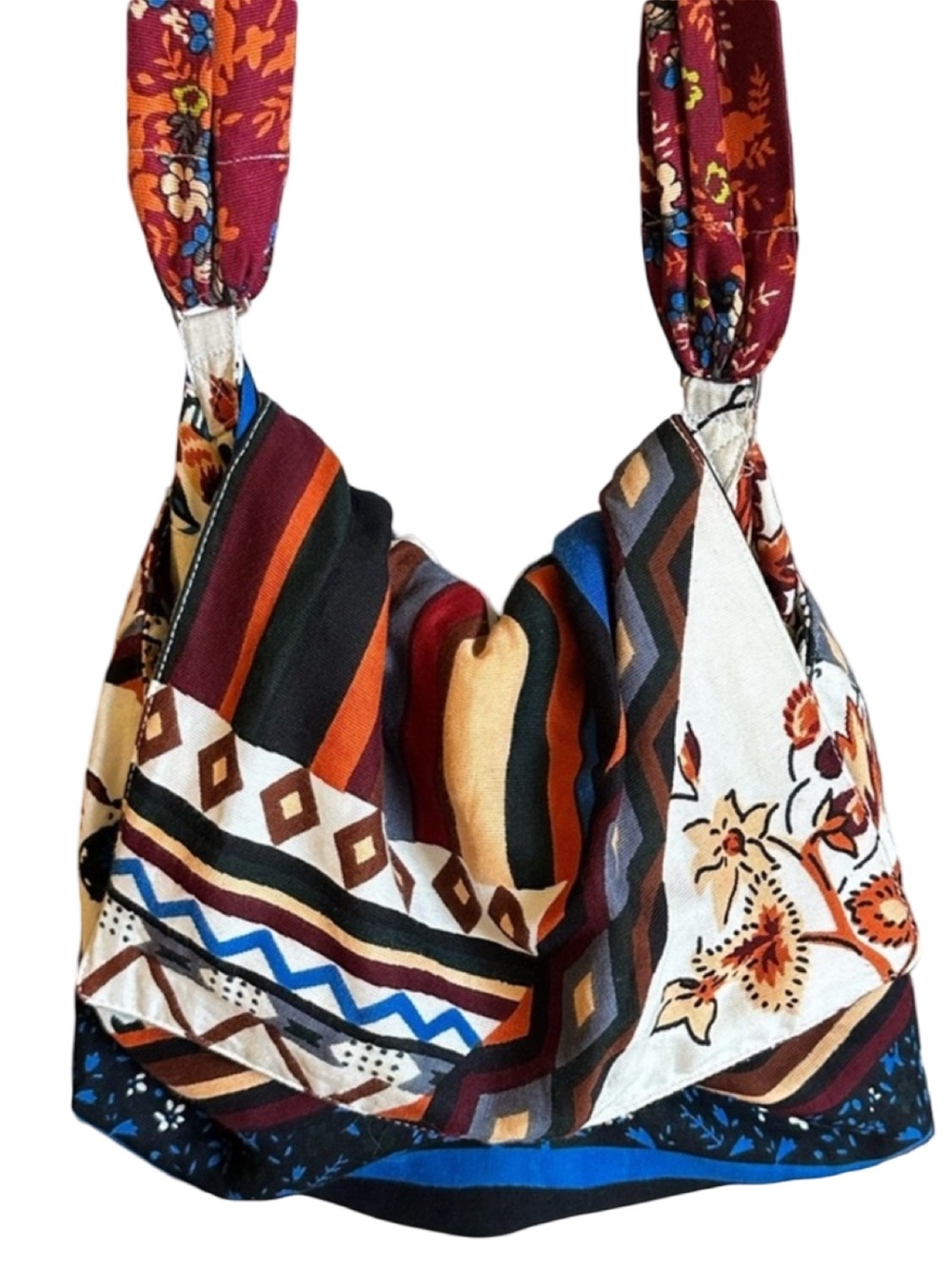 New Rare Bloggers favorite Zara Women’s Boho Handkerchief Slouchy Shoulder Bag - Picture 6 of 16